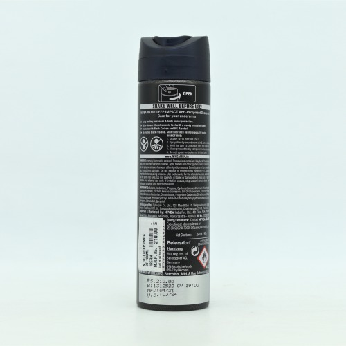 Nivea Men Deep Impact Deodorant - Freshness 150 ml