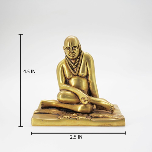 Good Gift Antique Brass Idol Shri Swami Samarth Murti/Statue/Idol for Home Decor