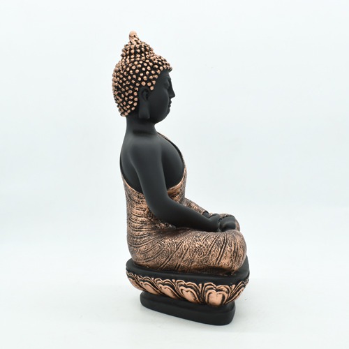 Fiber Finished Two Toned  Gautama Buddha Idol for Home Decor Gift For Family, Friends | Buddha Statue| Large Size 10 inch