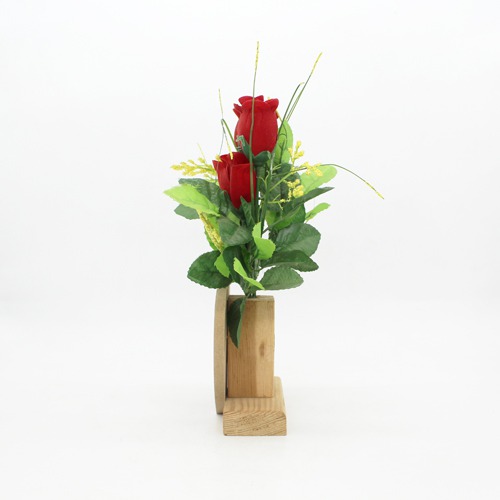 Awesome Crafts, Table Top Home Decor Wooden Artificial Roses & Love  Bouquet Showpiece for Decorate Your Home and Gift Your Loved One