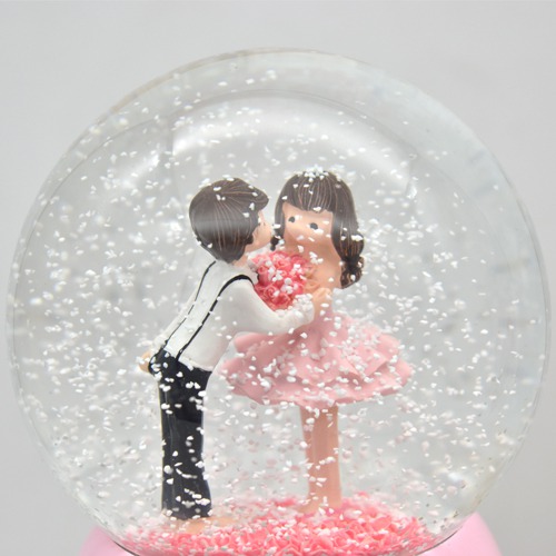Couple Glass Dome with Lights and Music