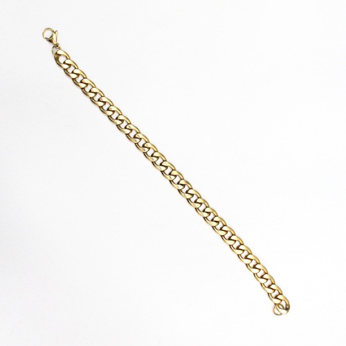 Gold Finish Men's Chain Bracelet | Chain Style Stainless Steel Bracelet for Men Boys
