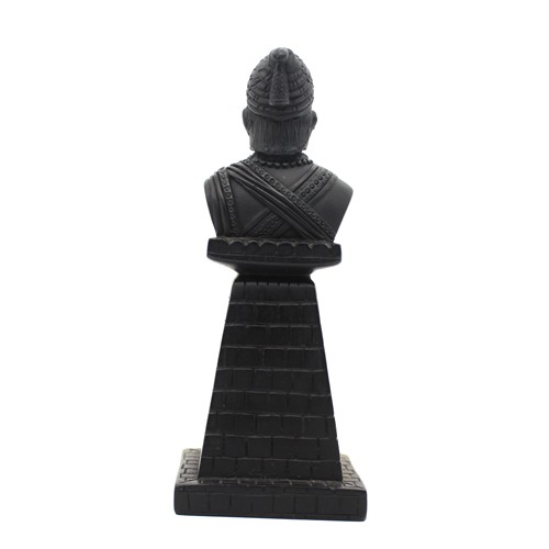 Chhatrapati shivaji maharaj Idol Elegant Black Colour finishing