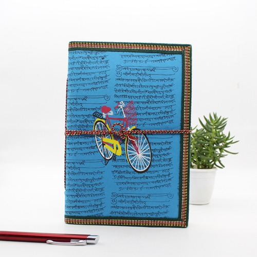 Handmade Pocket Diary With Attractive Cycle Print |  Handmade  Diary | Pocket Diary | Notebook | Diary | Personal Diary