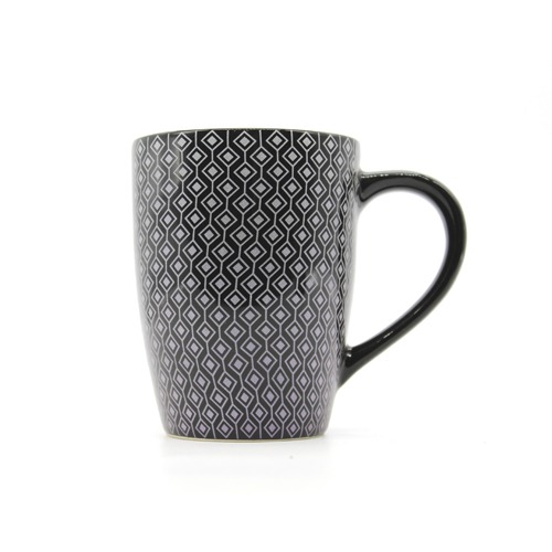 White Design Printed Coffee Mug