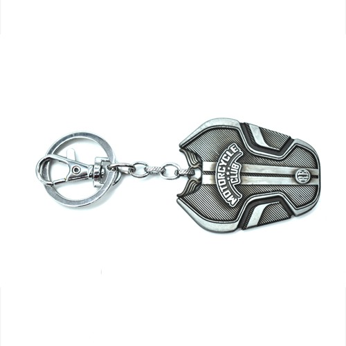 Motor Cycle Club Metallic Key Chain | Premium Stainless Steel Keychain For Gifting With Key Ring Anti-Rust