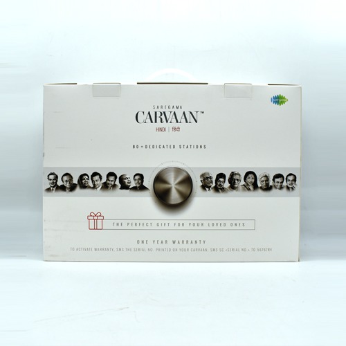 Saregama Carvaan Hindi - Portable Music Player with 5000 Preloaded Songs Brown Colour