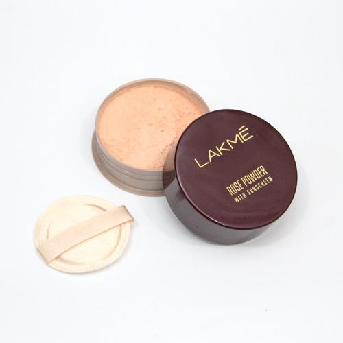 Lakme Rose Loose Face Powder with Sunscreen, Warm Pink, Face Makeup for a Rosy Glow - Matte Finish