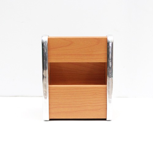 Wooden Pen Stand With Mini Drawer | Wooden Desk Organiser, Pen Stand/Pencil Stand With Drawer, Stationery Stand
