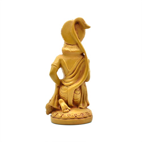 Polymarble Mahavir Hanuman Idol Bajrangbali Sankat Mochan Bhagwan Idol for Temple car Dashboard Home Decor Statue Gift