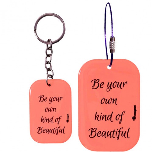 Because Beauty Need No Definition Bag Tag Set | Luggage Tags for Trolley, Suitcase, Backpacks