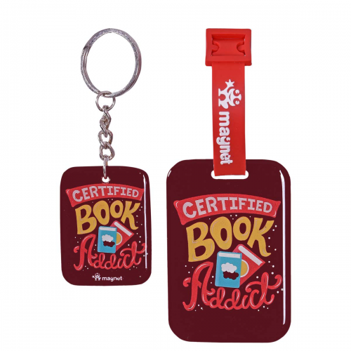 Book lover in the House Bag Tag Set | Luggage Tags for Trolley, Suitcase, Backpacks