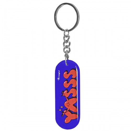 Live Bindass Keychain | Multicolour Hard Plastic Design Keychain Key Ring Anti-Rust for Car Bike Home Keys for Men and Women