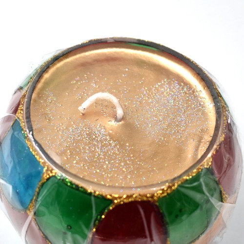 Glass Tea Light  Multicolor Candle Bowl For Home and Office Decor