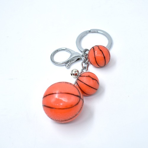 Basket Ball Keychain | Multicolour Hard Plastic Design Keychain for Car Bike Home Keys for Men and Women