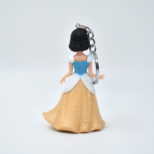 Disney Princess Snow White Figure Keychain | 3D Multicolour Hard Plastic Design Keychain Key Ring Anti-Rust for Car Bike Home Keys for Men and Women