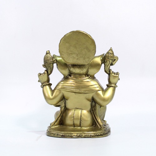 Golden Colour Ganesha Idol for Office and Home