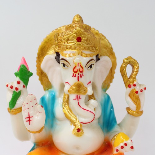 Ganesh Sitting on Lotus For Home Decor, Ideal Gift For Family, Friends