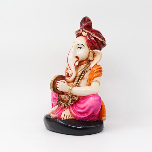 Lord Ganesha Statue Playing Harmony For Home & Office Decor