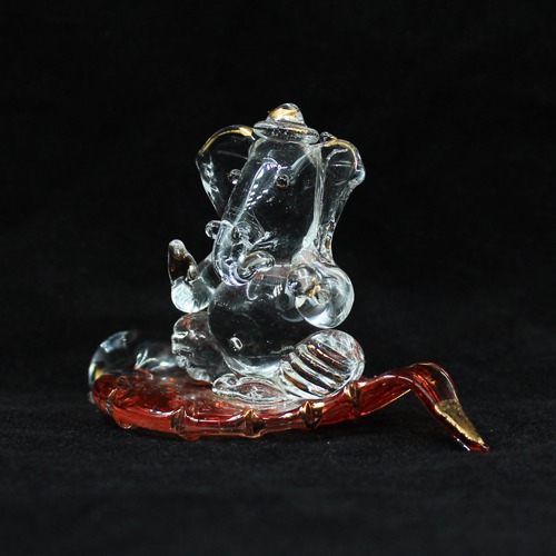 Glass Patta Ganesha Decorative Showpiece For Home Decor