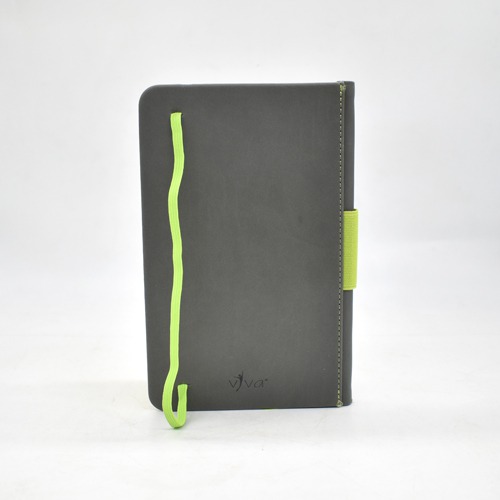 Vivo H2O Plus- A5 Journal Dairy Notebook Hard bonded Cover - Grey + Green |  Notebook | Diary | Personal Diary | Home And Office Use