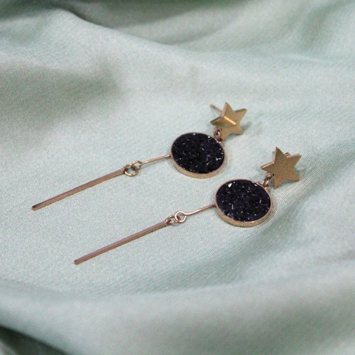 Western Gold And Black Earring | Earrings | Gift For Women