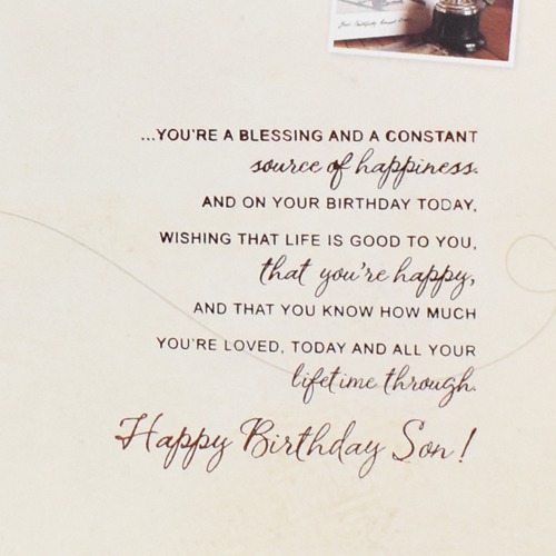For A Loving Son on Your Birthday And Always Greeting Card