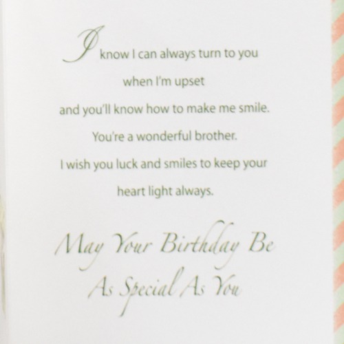 On Your Birthday Dear Brother | Greeting Card