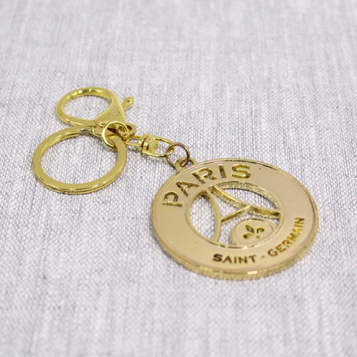 Golden Paris Keychain | Premium Stainless Steel Keychain For Gifting With Key Ring Anti-Rust | For Car Bike Home Keys for Men and Women