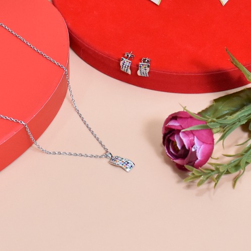 Multi colour Diamond Necklace Set | Necklace Set | Jewellery For Women's