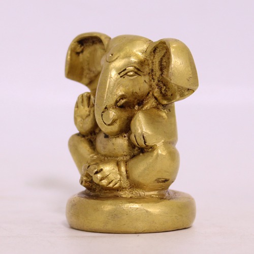 Brass Big Eared  Lord  Ganesha Statue For Home D ecor