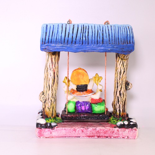 Lord Ganesha Sitting on Jhula Showpiece For Home & Office Decor