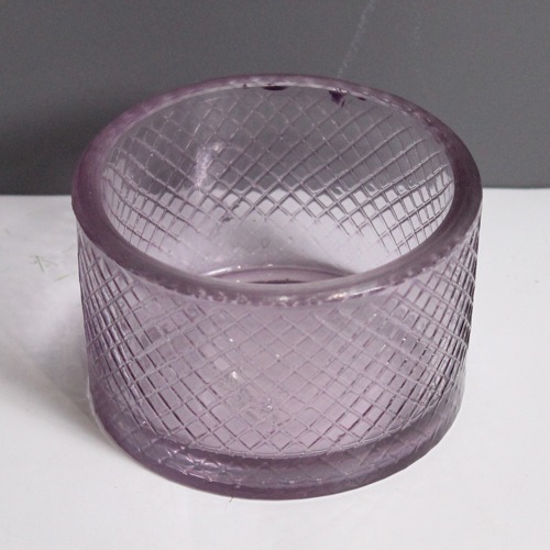 Purple Glass Candle Holder | Garden and Living Room Decorative Small Glass Planter  | Succulents Pot