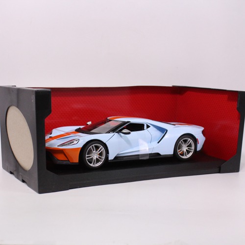 Maisto -Special Edition Ford GT Diecast Vehicle Blue with Orange Stripes