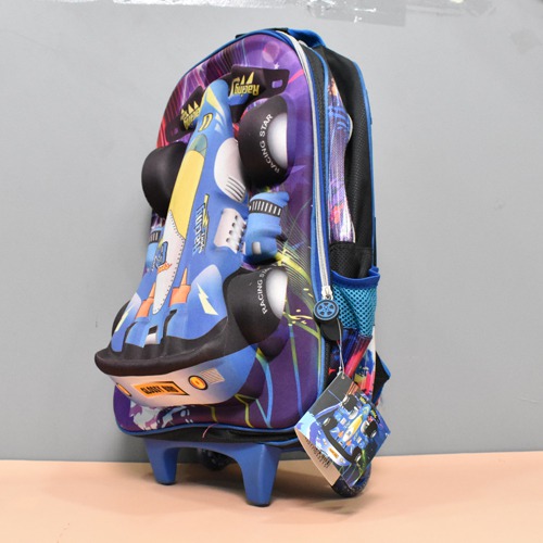 Racing Car Backpack with wheel | for Kids