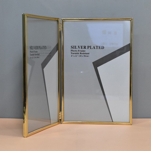 Gold Plated 2 Joint Table Top Photo Frame( Photo Size 4 x 6 inches )