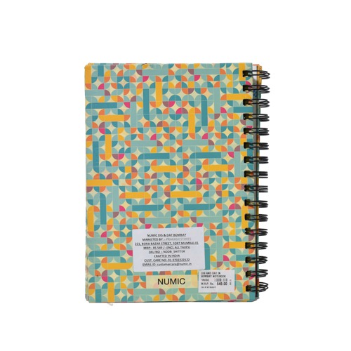 Dic And Dat in Bombay Colourful Pages Notebook | Notebook | Diary | Personal Diary | Home And Office Use