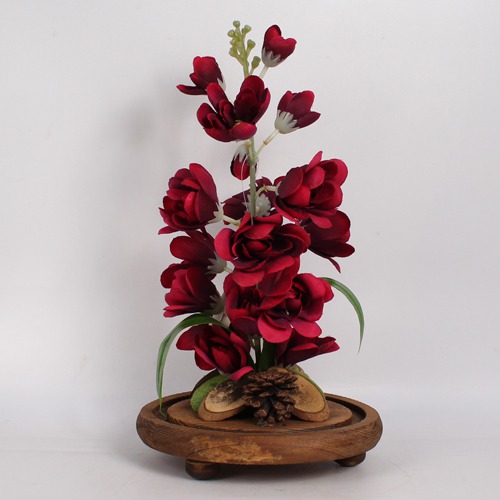 Artificial Red Roses on Dome Showpiece | Flower Eternal Rose | Artificial Flower