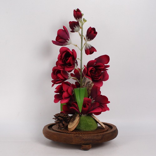 Artificial Red Roses on Dome Showpiece | Flower Eternal Rose | Artificial Flower