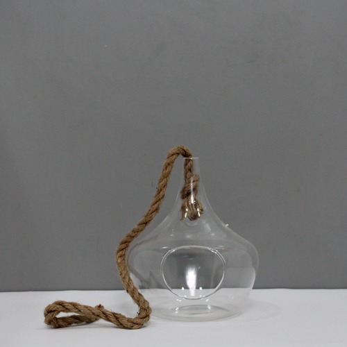 Hanging Planter Crystal Glass, Tea Light Candle Holder for Home Or Indoor Garden