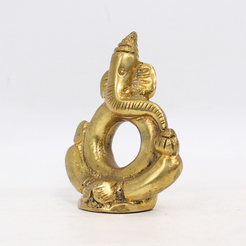 Pol Ganesha Brass Idol For Home Decor, Ideal Gift For Occasion