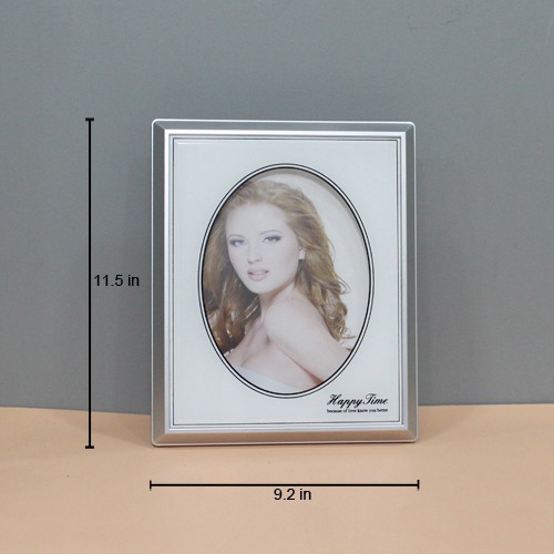 White Oval Shape Photo Design  Table Top Photo Frame for Home Decor