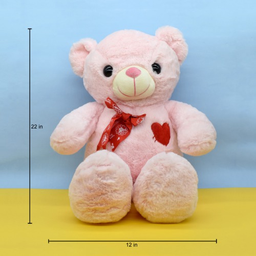 Cute Pink Fuffly Soft Toy For Kids( 55cm)