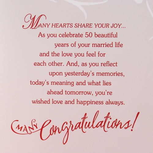 On Your Golden Anniversary | Anniversary Greeting Card