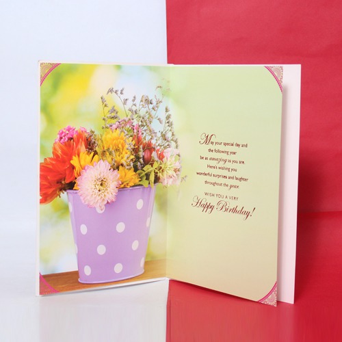 On Your Birthday This Comes To Let You Know You're Thought Of With Love on This Day| Birthday Greeting Card
