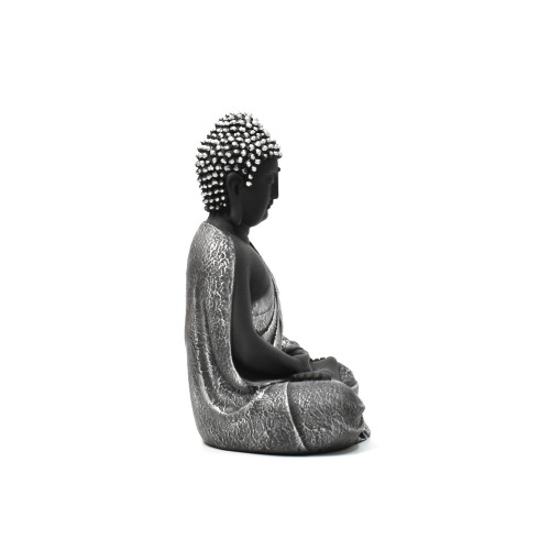 Fiber White Sitting Buddha | Religious Idol of Lord Gautam Buddha Statue Big Size Idols Decorative Showpiece