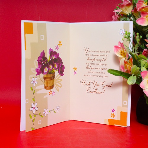 With Best Wishes... For Great Success to kiss your Forehead |Best Wishes Greeting Card