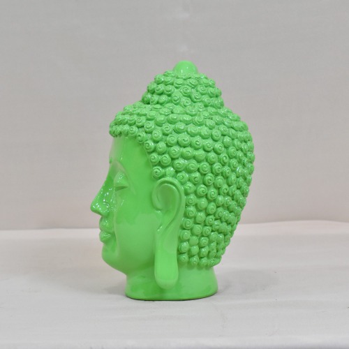 Green Face Buddha Statue | Buddha Statue For Table Decor, Buddha Figurine Decorative Showpiece Decorative Showpiece