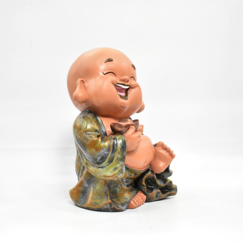 Little Laughing Monk Statue | Buddha Statue Monk| Figurine Home Decorative Showpiece