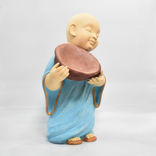 Monk Buddha With Pot Statue | Small Buddha Statue Monk| Figurine Home Decorative Showpiece